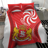 Georgia Independence Day Bedding Set Borjgalo With Coat Of Arms