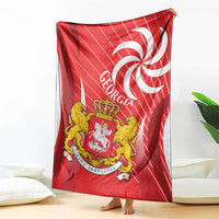 Georgia Independence Day Blanket Borjgalo With Coat Of Arms