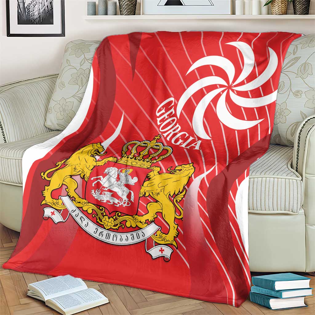 Georgia Independence Day Blanket Borjgalo With Coat Of Arms
