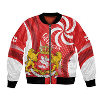 Georgia Independence Day Bomber Jacket Borjgalo With Coat Of Arms