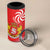 Georgia Independence Day 4 in 1 Can Cooler Tumbler Borjgalo With Coat Of Arms