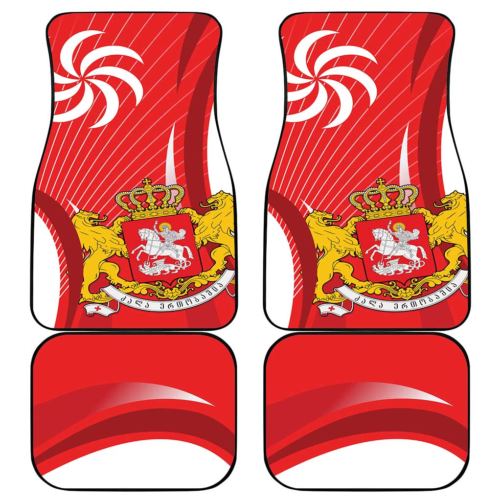 Georgia Independence Day Car Mats Borjgalo With Coat Of Arms