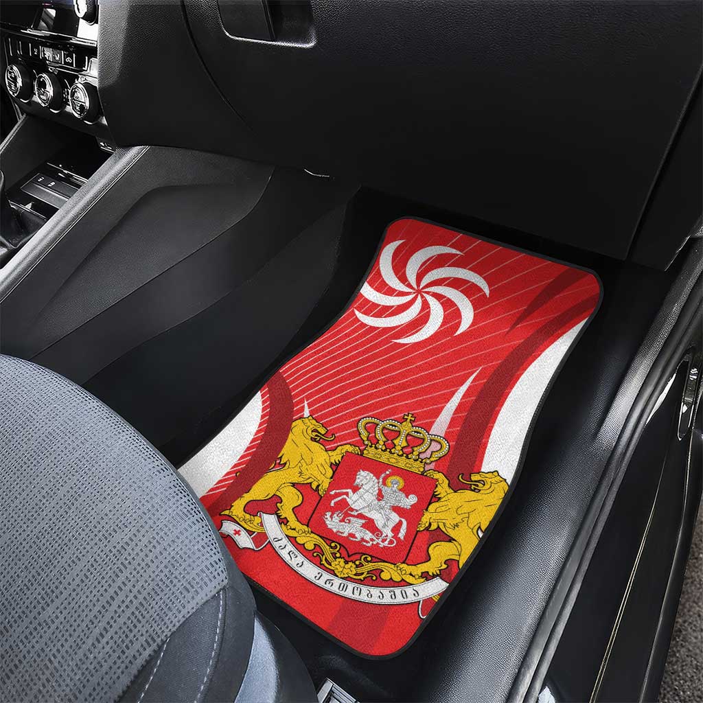 Georgia Independence Day Car Mats Borjgalo With Coat Of Arms