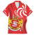 Georgia Independence Day Family Matching Long Sleeve Bodycon Dress and Hawaiian Shirt Borjgalo With Coat Of Arms