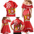 Georgia Independence Day Family Matching Mermaid Dress and Hawaiian Shirt Borjgalo With Coat Of Arms