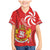 Georgia Independence Day Family Matching Mermaid Dress and Hawaiian Shirt Borjgalo With Coat Of Arms
