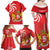 Georgia Independence Day Family Matching Off Shoulder Maxi Dress and Hawaiian Shirt Borjgalo With Coat Of Arms