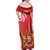 Georgia Independence Day Family Matching Off Shoulder Maxi Dress and Hawaiian Shirt Borjgalo With Coat Of Arms