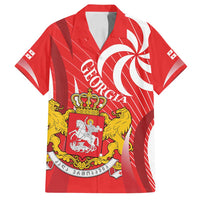 Georgia Independence Day Family Matching Puletasi and Hawaiian Shirt Borjgalo With Coat Of Arms
