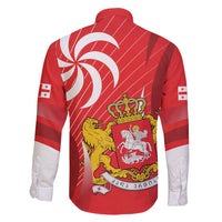 Georgia Independence Day Family Matching Puletasi and Hawaiian Shirt Borjgalo With Coat Of Arms