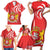 Georgia Independence Day Family Matching Short Sleeve Bodycon Dress and Hawaiian Shirt Borjgalo With Coat Of Arms