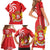 Georgia Independence Day Family Matching Short Sleeve Bodycon Dress and Hawaiian Shirt Borjgalo With Coat Of Arms