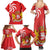 Georgia Independence Day Family Matching Summer Maxi Dress and Hawaiian Shirt Borjgalo With Coat Of Arms