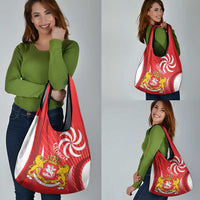 Georgia Independence Day Grocery Bag Borjgalo With Coat Of Arms