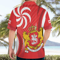 Georgia Independence Day Hawaiian Shirt Borjgalo With Coat Of Arms