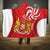Georgia Independence Day Hooded Blanket Borjgalo With Coat Of Arms