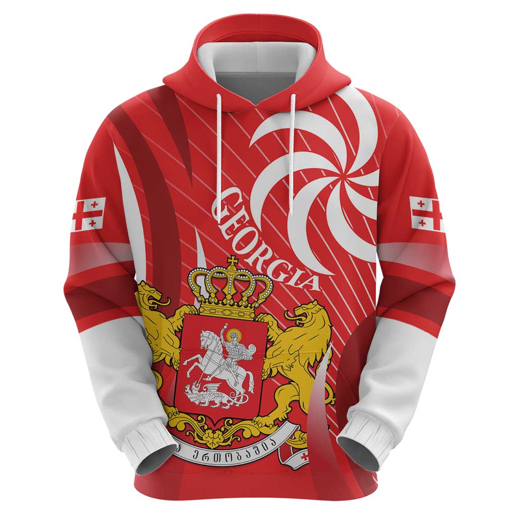 Georgia Independence Day Hoodie Borjgalo With Coat Of Arms