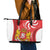 Georgia Independence Day Leather Tote Bag Borjgalo With Coat Of Arms