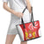 Georgia Independence Day Leather Tote Bag Borjgalo With Coat Of Arms