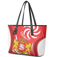Georgia Independence Day Leather Tote Bag Borjgalo With Coat Of Arms