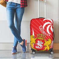 Georgia Independence Day Luggage Cover Borjgalo With Coat Of Arms