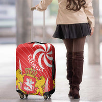 Georgia Independence Day Luggage Cover Borjgalo With Coat Of Arms