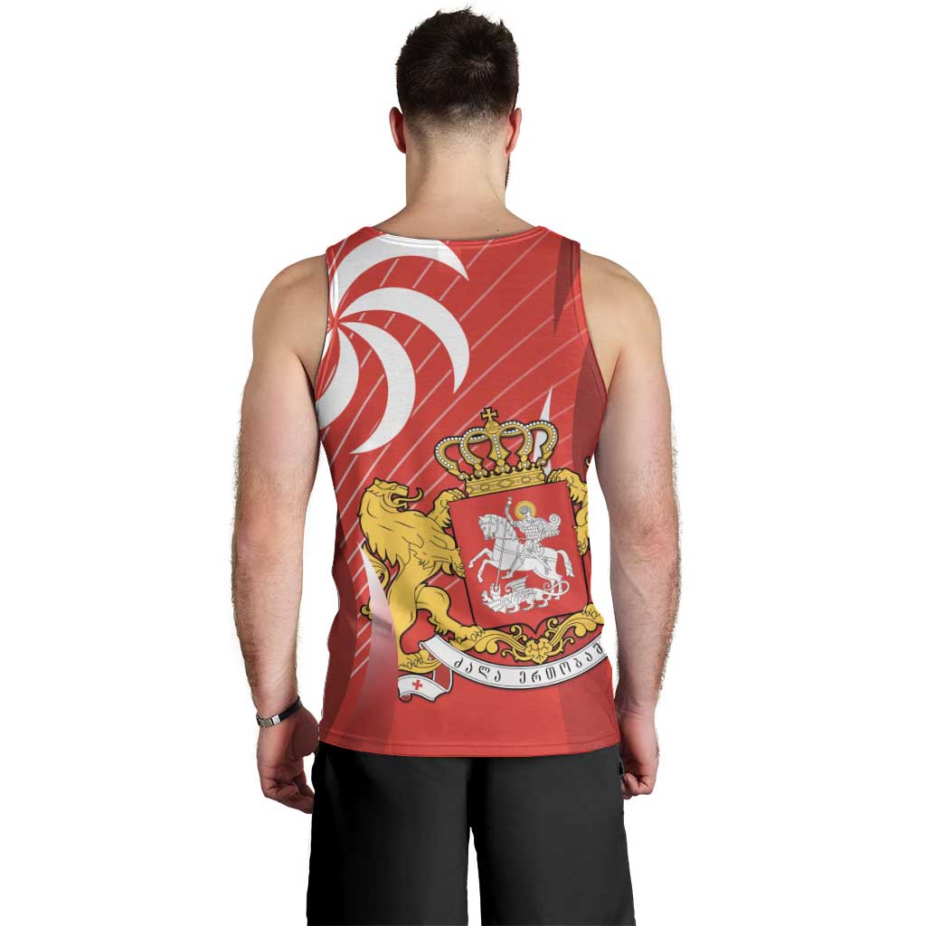 Georgia Independence Day Men Tank Top Borjgalo With Coat Of Arms