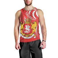 Georgia Independence Day Men Tank Top Borjgalo With Coat Of Arms