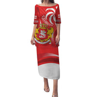 Georgia Independence Day Puletasi Borjgalo With Coat Of Arms