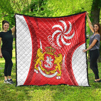 Georgia Independence Day Quilt Borjgalo With Coat Of Arms