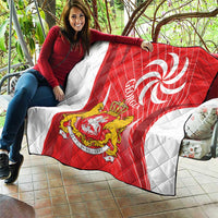 Georgia Independence Day Quilt Borjgalo With Coat Of Arms
