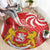 Georgia Independence Day Round Carpet Borjgalo With Coat Of Arms