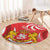 Georgia Independence Day Round Carpet Borjgalo With Coat Of Arms