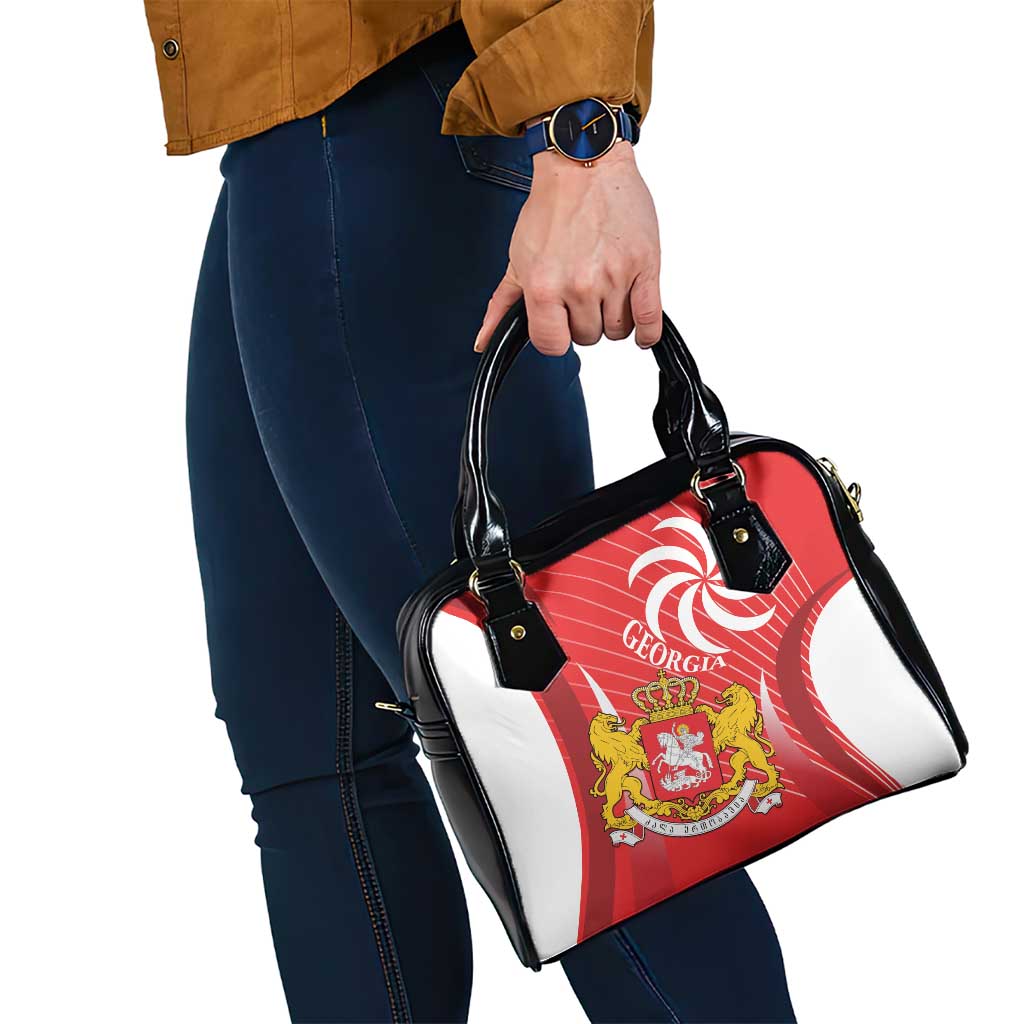 Georgia Independence Day Shoulder Handbag Borjgalo With Coat Of Arms