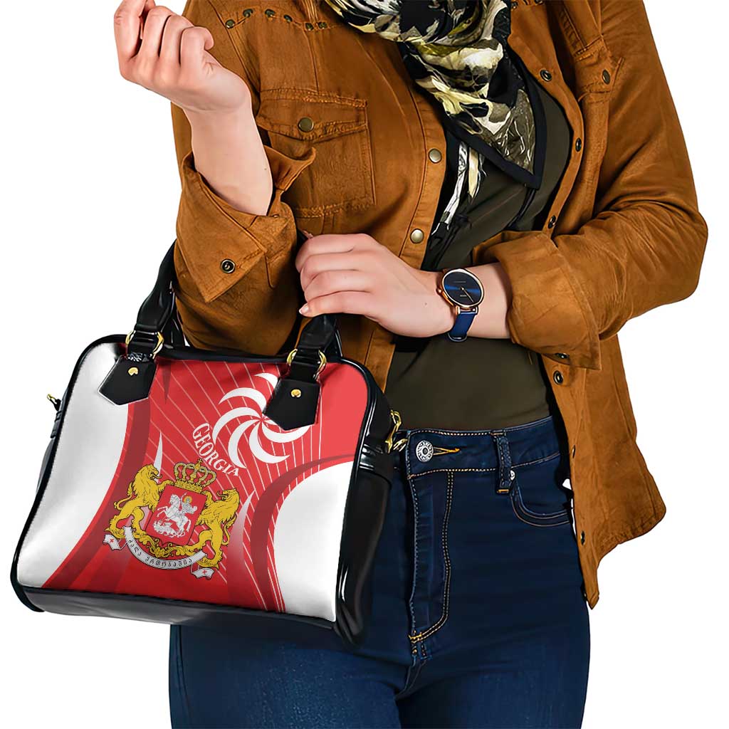 Georgia Independence Day Shoulder Handbag Borjgalo With Coat Of Arms