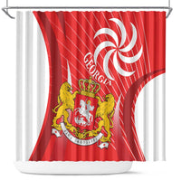 Georgia Independence Day Shower Curtain Borjgalo With Coat Of Arms