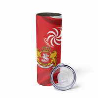 Georgia Independence Day Skinny Tumbler Borjgalo With Coat Of Arms