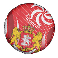 Georgia Independence Day Spare Tire Cover Borjgalo With Coat Of Arms