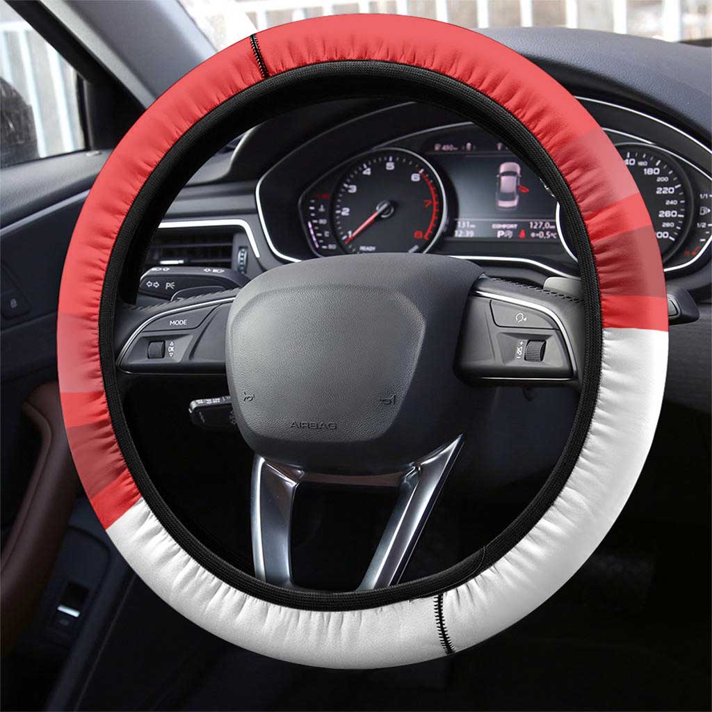 Georgia Independence Day Steering Wheel Cover Borjgalo With Coat Of Arms