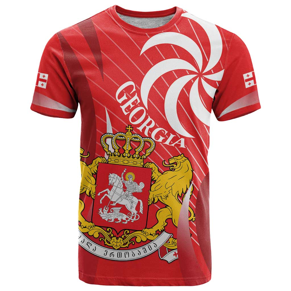 Georgia Independence Day T Shirt Borjgalo With Coat Of Arms