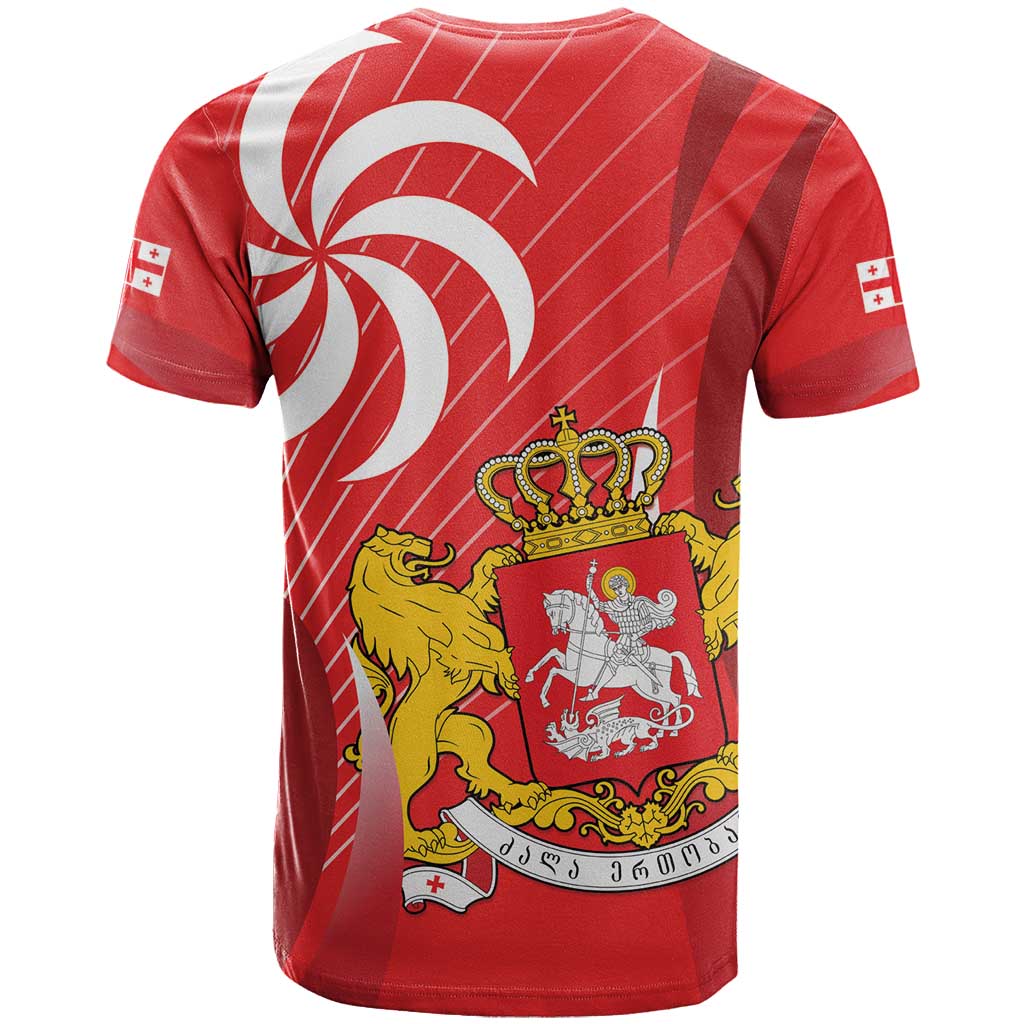Georgia Independence Day T Shirt Borjgalo With Coat Of Arms