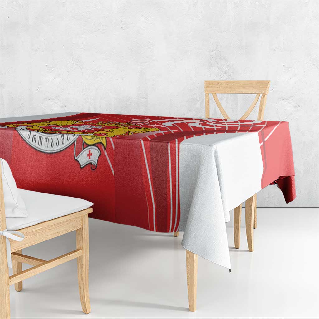 Georgia Independence Day Tablecloth Borjgalo With Coat Of Arms
