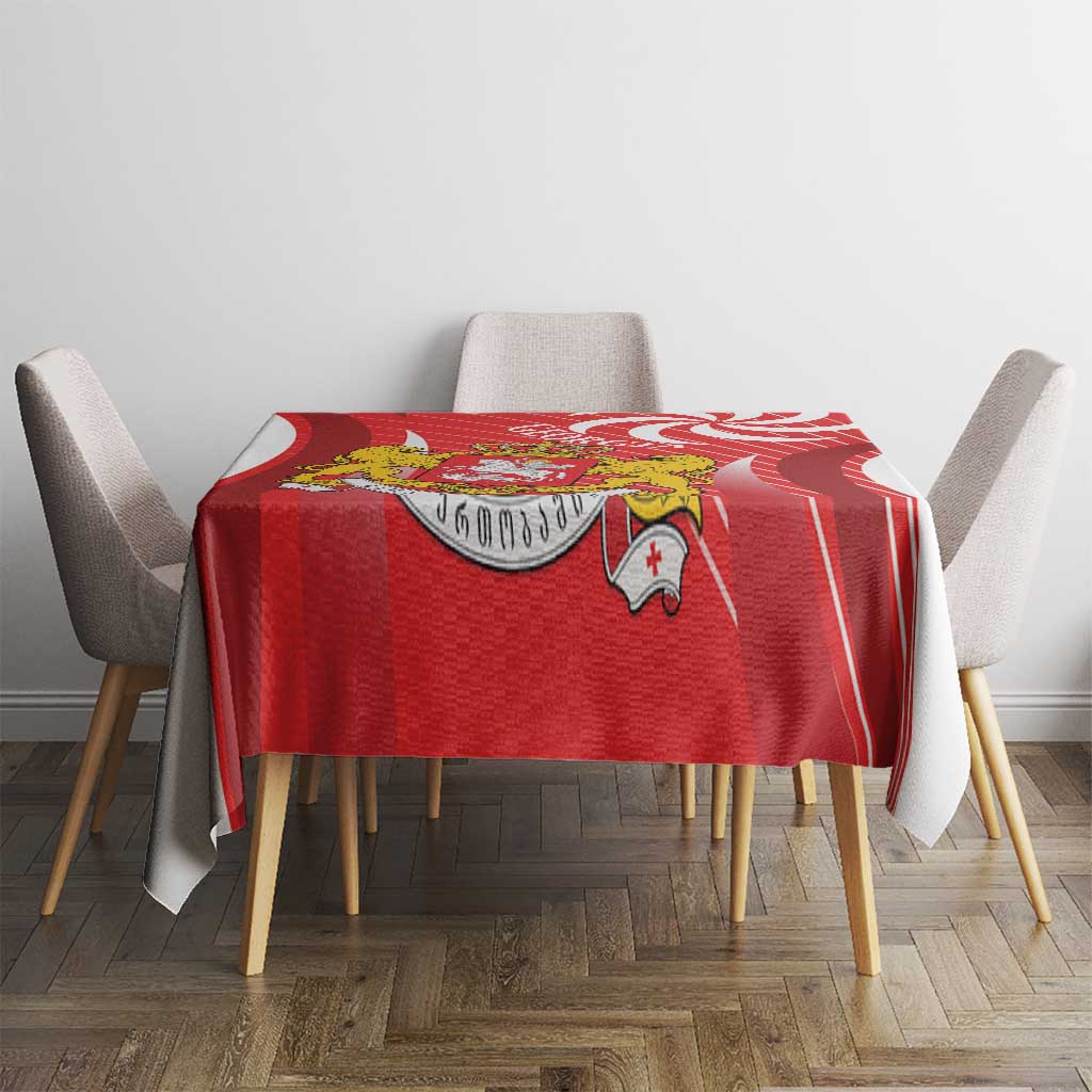 Georgia Independence Day Tablecloth Borjgalo With Coat Of Arms