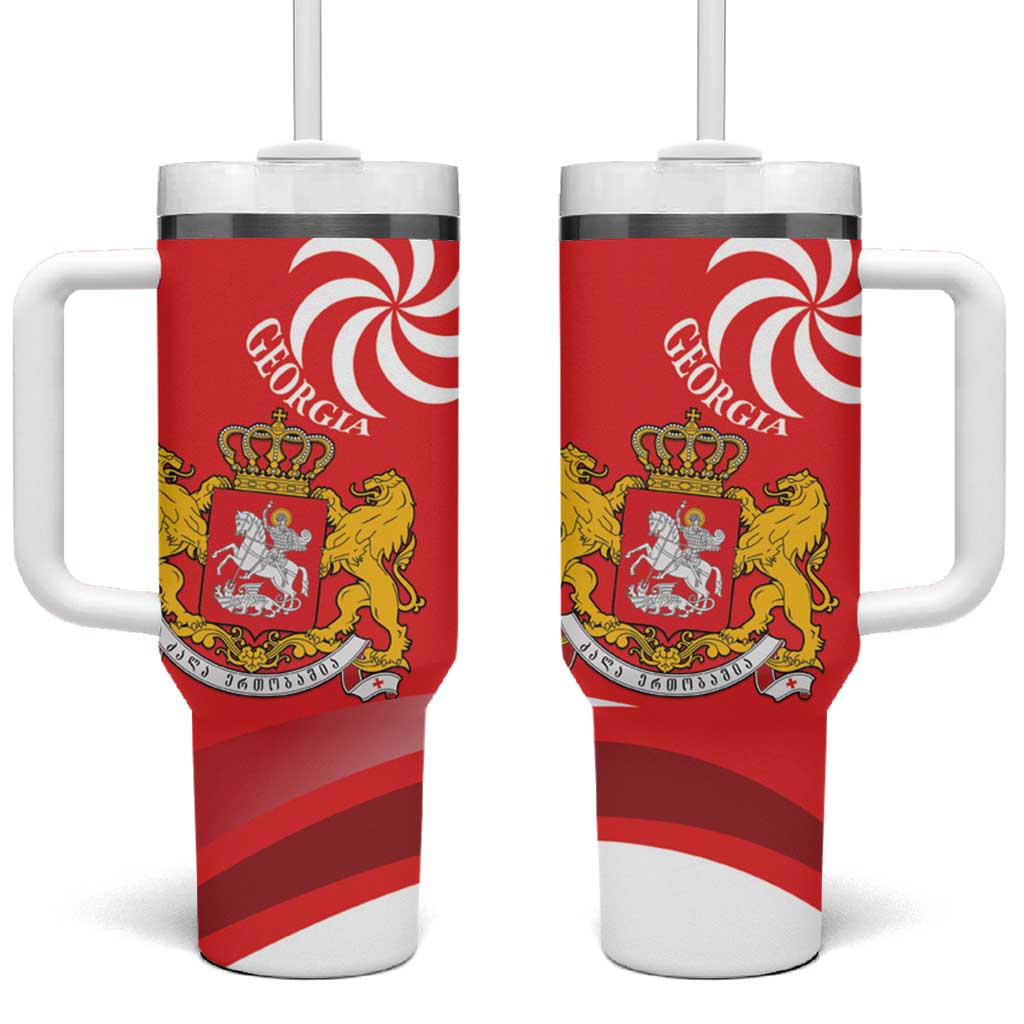 Georgia Independence Day Tumbler With Handle Borjgalo With Coat Of Arms