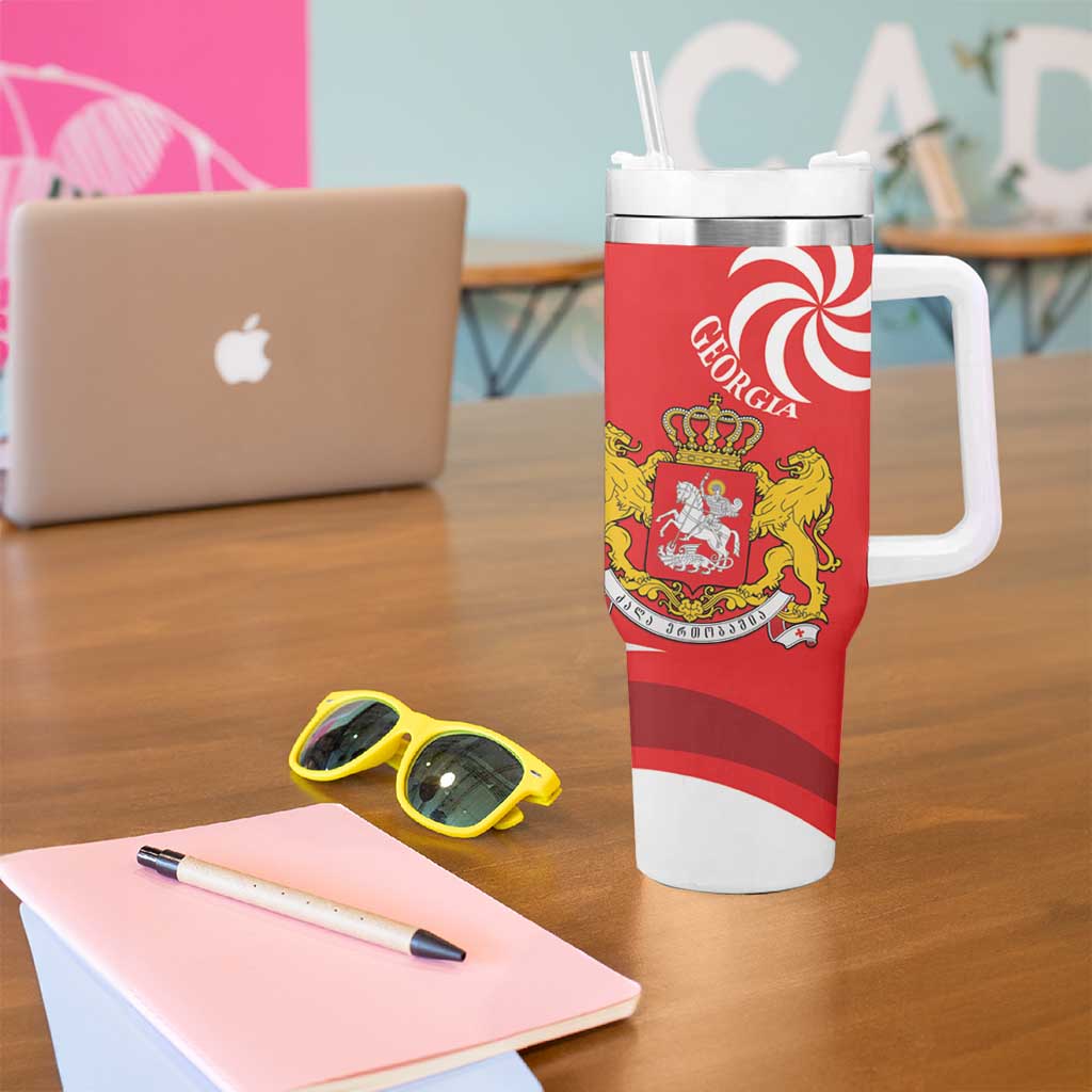 Georgia Independence Day Tumbler With Handle Borjgalo With Coat Of Arms