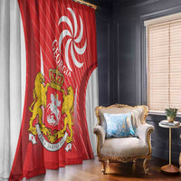 Georgia Independence Day Window Curtain Borjgalo With Coat Of Arms
