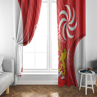 Georgia Independence Day Window Curtain Borjgalo With Coat Of Arms