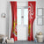 Georgia Independence Day Window Curtain Borjgalo With Coat Of Arms
