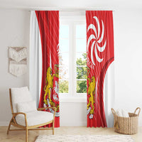 Georgia Independence Day Window Curtain Borjgalo With Coat Of Arms