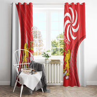 Georgia Independence Day Window Curtain Borjgalo With Coat Of Arms